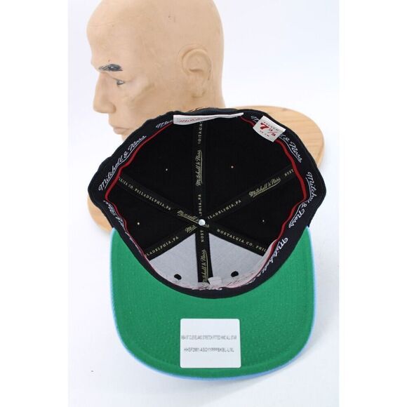 Mitchell & Ness Men's Black Cleveland All Star Baseball Cap Size 7 3/8 Flat Bill - Picture 8 of 10